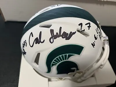 2023 Michigan State Spartans Signed Mini Football Helmet Cal Haladay Carter Kim • $59.99