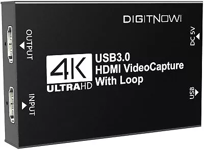 $22.99 • Buy 4K Video Capture Card With Loop Out HDMI USB 3.0 Video Capture Device HD 1080P
