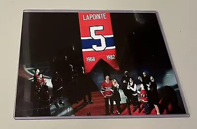 Guy Lapointe Montreal Canadiens Jersey Retirement Banner Ceremony 8 X 10 Photo! • $7.99