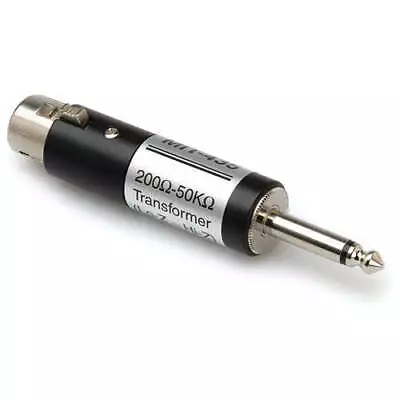 Hosa MIT435 Impedance Transformer XLR Female Mic Loz To Instrument 1/4'' Male Hi • $24