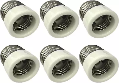 (6-Pack) Mogul Socket E39 To Medium Screw E26 E27 Socket AdapterPorcelain Mater • $35.32