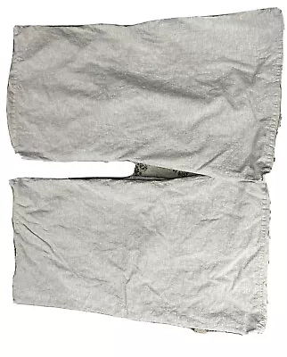 Hearth & Hand Magnolia Set Of 2 Gray Taupe Linen King Shams • $29.99