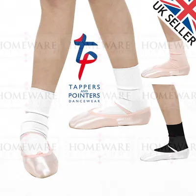 Girls Boys Ballet Socks Dance Socks Pink Black White Jazz Modern Tap Uk New • £3.95