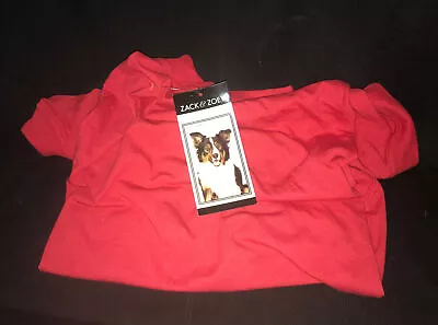$12 • Buy Zack And Zoey Basic Tee, Plain Red Dog Shirt, Large Pet