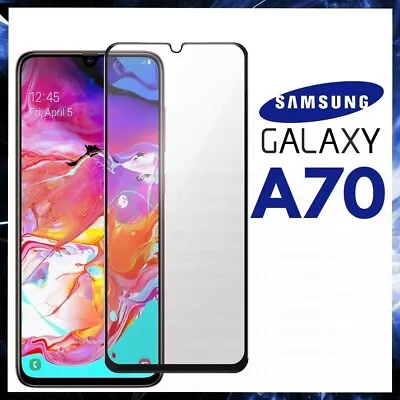 For SAMSUNG GALAXY A70 CURVED SCREEN PROTECTOR FULL COVER GORILLA TEMPERED GLASS • $8.69