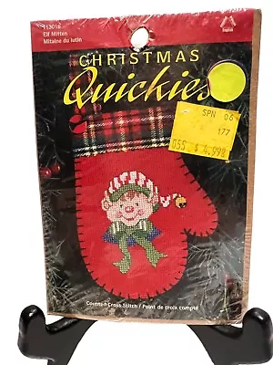 Snowman Mitten Ornament Christmas Quickies Counted Cross Stitch Kits 113019 • $6