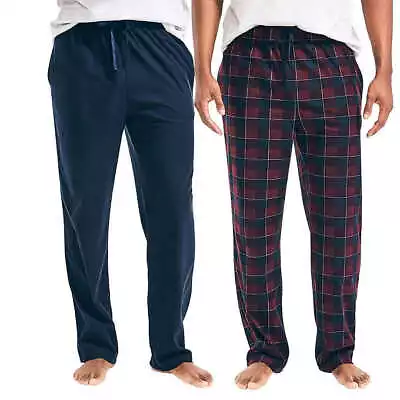 Nautica Men's Cozy Lounge Pant 2 Pack Pajama Pant -B44 • $20.42