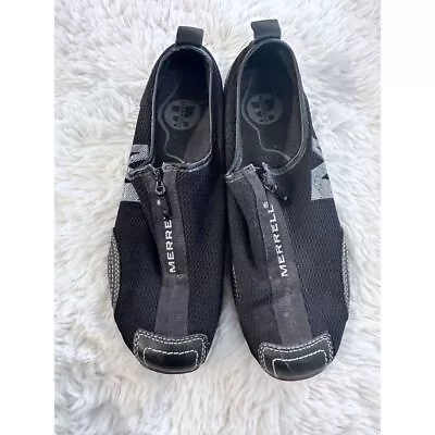 Merrell Barrado Black Zip Up Performance Ladies Shoes Sz (7)  Euc • $30