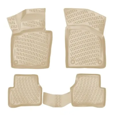 Floor Mats Liner For Volkswagen Passat B7 2010-2015 Waterproof All Weather Beige • $99.90