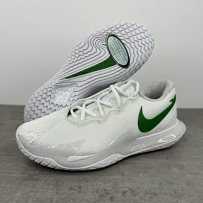 Nike Zoom Vapor Cage 4 RAFA Tennis Shoes -White/Green- DD1579-103 Men's Size 7.5 • $139.99