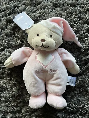 Mothercare Pink Bedtime Bear Big Heart BNWT NEW • £29.90