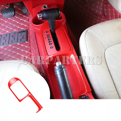 For VW Beetle Red ABS Center Conosle Gear Shift Box Frame Cover Trim 2003-2010 • $28.82
