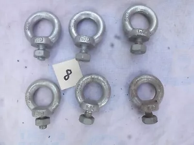 Six Lifting Eye O-Ring Bolts M10   C15   Lot 8 • £10