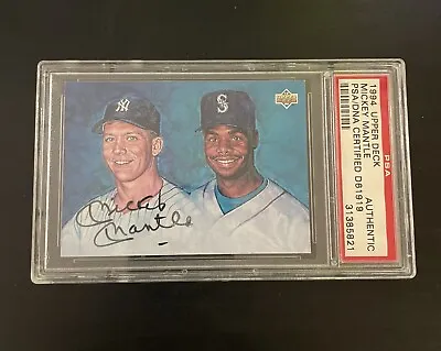 1994 Upper Deck Mickey Mantle Griffey Auto PSA Authentic • $3999.99