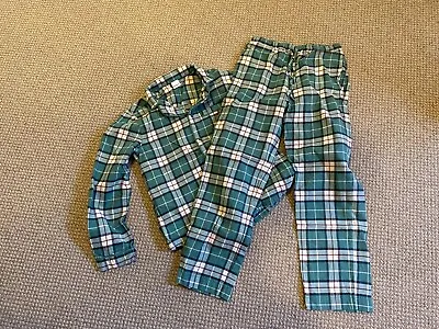 Hanna Anderson Women's Green Plaid Pajama Set XS Cotton • $17.49