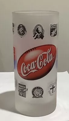 COCA COLA AFL 1990’s GLASSCARLTON POWERWEST COASTSWANSCROWSCATS AFL GLASS • $9.99