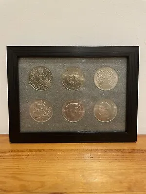 Display Frame For £5 Coin Crown Or 1oz Silver Coins 6 Inserts • £12.95