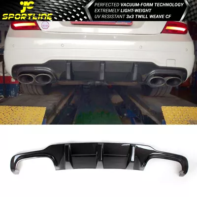 Fits 12-14 Mercedes-Benz C Class W204 C63 Sedan Rear Diffuser CF • $249.99