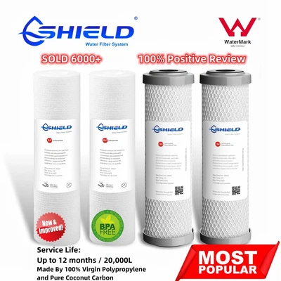 $32.50 • Buy 2 Set 0.5 Micron Sediment 1 Coconut Carbon Replacement Water Filter Cartridges