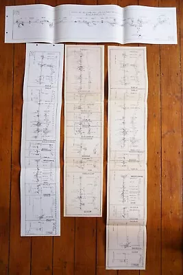 C1969 Wolverhampton Lichfield Rugeley Railway Track Plan Map Diagram X4 • £31.99