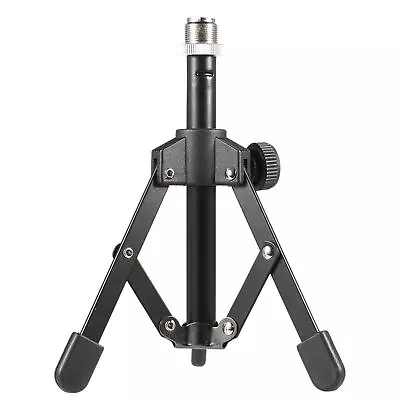 Adjustable Desk Microphone Stand Holder Tripod Stand Bracket Foldable Black R7O9 • $12.75