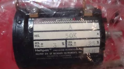 Helipot Beckman Model A 50k Ohm 10 Turn Potentiometer • $24.95