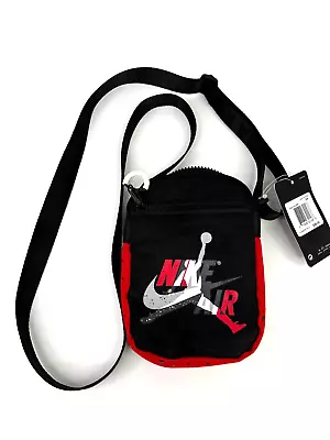 Nike Unisex Jordan Mashup Air Featival Crossbody Bag Red Black One Size NEW! • $15