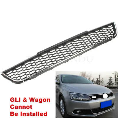 Fit For VW Jetta 2011-2014 MK6 Front Bumper Lower Grille Honeycomb Chrome Trim • $46.98