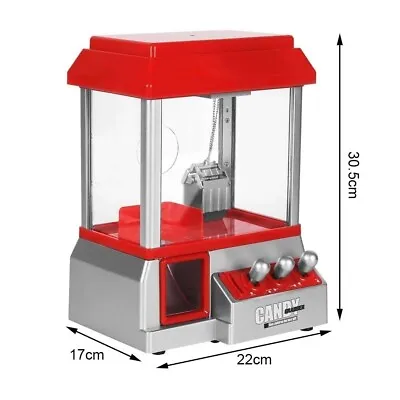 Crane Grabber Claw Machine Kids Grab Sweets Arcade Game Candy Toy Includes Coins • £34.99