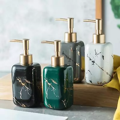 Marble Pattern Soap Dispenser Lotion Bottle Hand Pump For Bathroom Accessories • $27.74