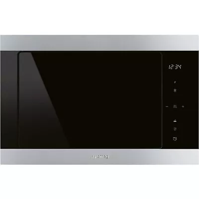 Smeg FMI325X Classic Built-In Microwave With Grill - Stainless Steel • £579