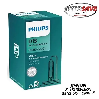 Philips D1S X-tremeVision Gen2 HID Xenon Upgrade Gas Bulb 85415XV2C1 Single • $75.33