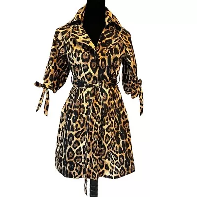 Vintage Missoni Leopard Print Long Jacket 36 XS • $250