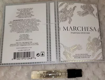 Marchesa Parfum D'Extase Eau De EDT DISCONTINUED Spray Perfume NEW CARDED SAMPLE • $9.99