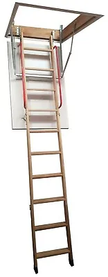 £274.99 • Buy Wooden Loft Ladder Ladders - Multiple Sizes - Hand Rails - Deep Treads