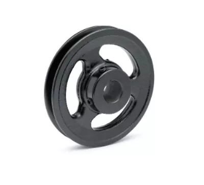 BK57 X 1 SHEAVE - V-BELT PULLEY - 4L 5L A B BELT SECTION 1 GROOVE 5.45IN OD • $26.45