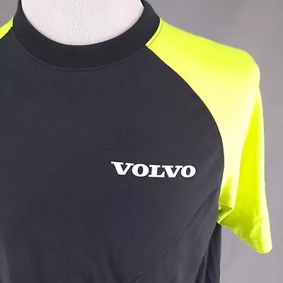 Volvo T-Shirt Adult Size 2XL XXL Plant Employee Dark Gray Neon Short Sleeves • $13.49