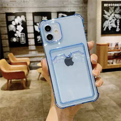 New Case With Card Slot Holder For IPhone 14 13 12 11 Pro Max Mini XS XR X • $16.58