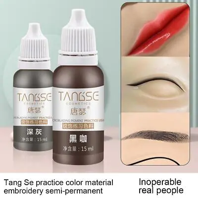 $3.11 • Buy Pigment Makeup Eyebrow Tattoo Lips Eye Line Ink Semi Permanent 15mL --new