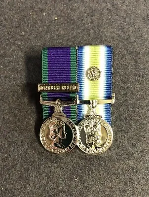 Miniature Mounted GSM Northern Ireland & Falklands South Atlantic With Rosette • £27.99