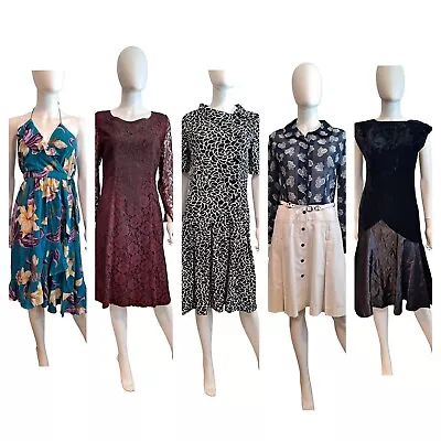 Vintage Women's Clothing 5 Pc Lot 60s 70s 80s  Dresses Esprit Plain Jane  • $70