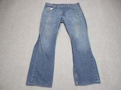 Levi's 559 Jeans Mens 36 Blue Relaxed Straight Light Wash Denim Rancher 36x32 • $17.48
