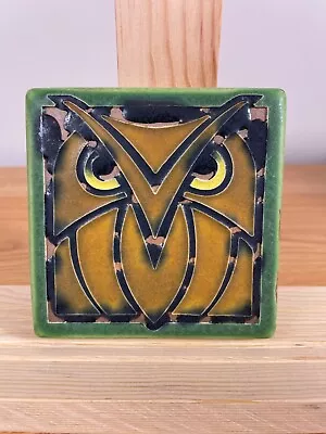 Motawi Tileworks 4x4 Owl: Green Oak Artist Signed Test Tile • $49.99