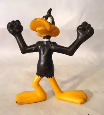 Vintage 1991 Daffy Duck Looney Tunes Pvc Figure 3  Tall • $0.99