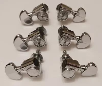 Vintage 70's USA Grover Bullseye 3x3 Guitar Tuners Martin Gibson Les Paul Chrome • $185.99