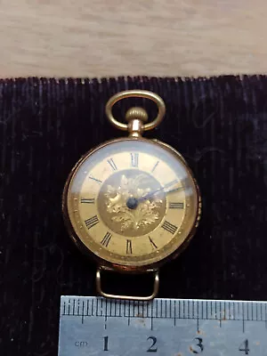 9ct Gold Fob / Pocket Watch Vintage Maybe Late Victorian Stops / Starts • £155