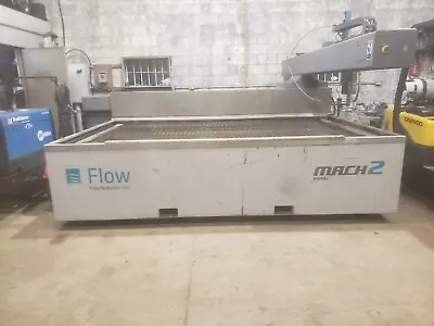 2014 Flow Mach 2 2031b CNC Waterjet Cutting System 6x10 Table Size 30 HP 60k PSI • $44990