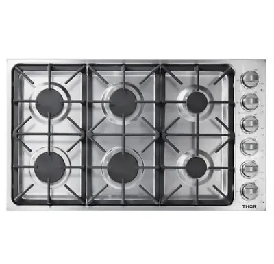 Thor Kitchen TGC3601 36 Inch Professional Gas Cooktop - Stainless Steel • $649.99