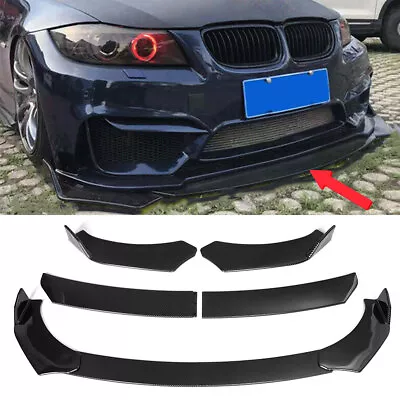 $24.89 • Buy Carbon Fiber Front Bumper Lip Spoiler Splitter For BMW E46 E90 E91 E93 F30 F31
