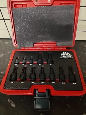 Mac Tools 12 Pc Advanced Impact  Triple Square Set  SVXMPTS12RBRT NEW • £144.99